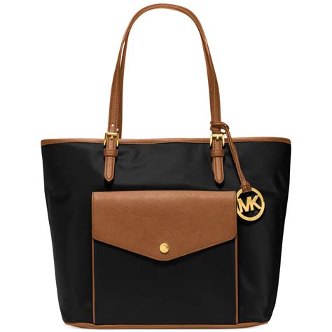 tote michael kors purse|michael kors black nylon tote.